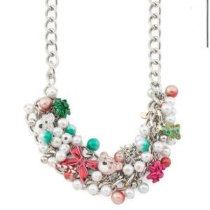 Betsey Johnson Bauble Christmas Holiday necklace